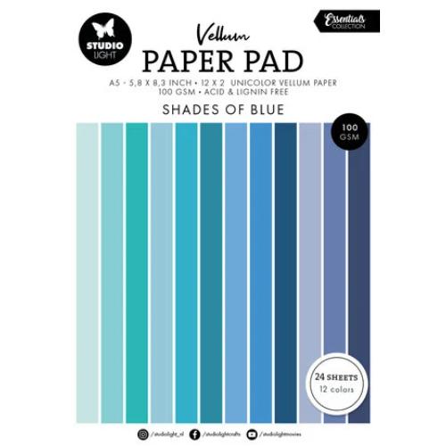 Studio Light Shades of Blue A5 Essentials Vellum Paper Pad (SL-ES-VPP194)