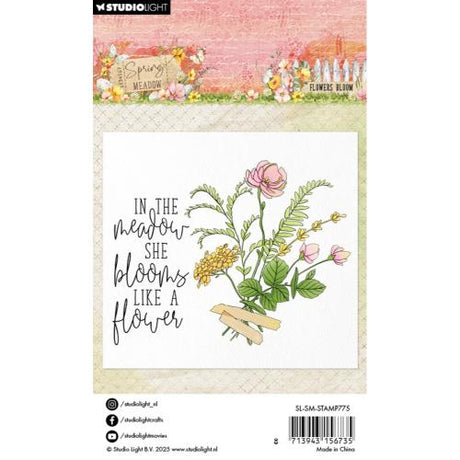 Studio Light - Spring Meadow Clear Stamp Flower Bloom (SL-SM-STAMP775)