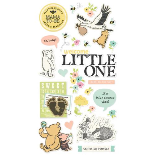 Simple Stories Say Cheese Classic Pooh Baby 6 x 12 Chipboard Sticker Sheet - Postage as per Actual