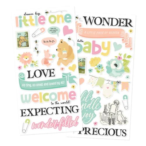 Simple Stories Say Cheese Classic Pooh Baby Foam Stickers - Postage as per Actual