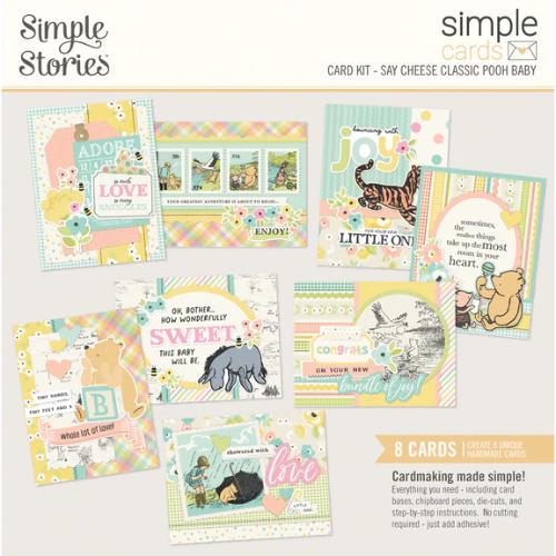 Simple Stories Say Cheese Classic Pooh Baby Simple Cards Card Kit - Postage as per Actual