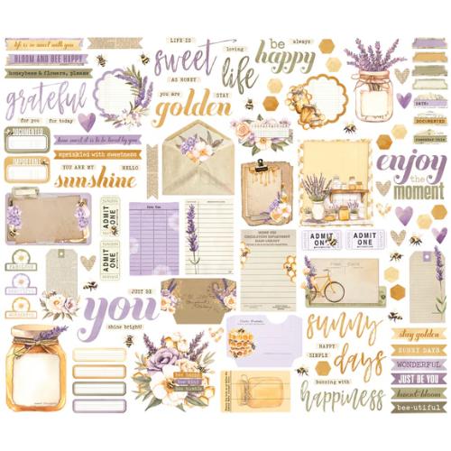 Simple Vintage Lavender Fields Journal Bits & Pieces