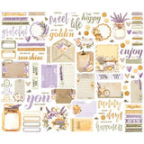 Simple Vintage Lavender Fields Journal Bits & Pieces