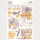 Simple Vintage Lavender Fields Rub Ons