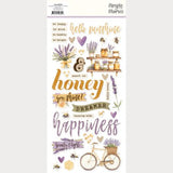 Simple Vintage Lavender Fields Foam Stickers - Postage as per Actual