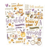 Simple Vintage Lavender Fields Foam Stickers - Postage as per Actual