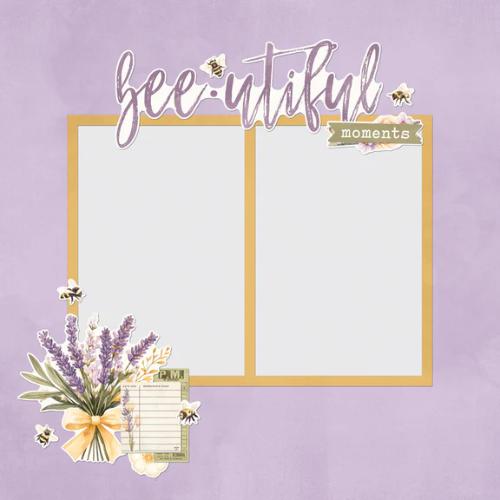 Simple Vintage Lavender Fields Simple Pages Page Pieces