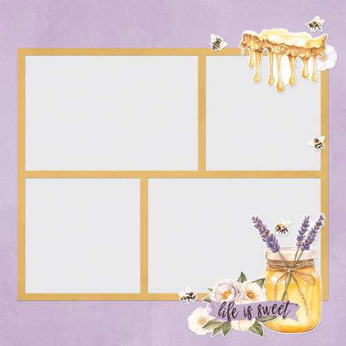 Simple Vintage Lavender Fields Simple Pages Page Pieces
