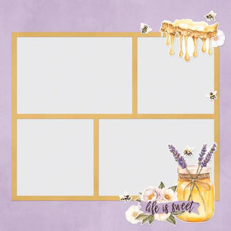 Simple Vintage Lavender Fields Simple Pages Page Pieces
