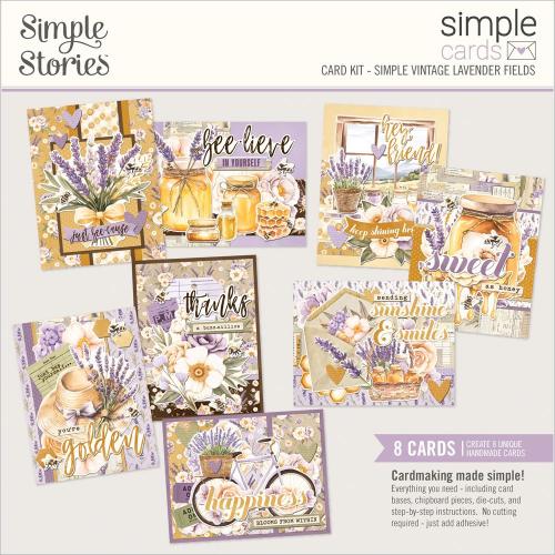 Simple Vintage Lavender Fields Simple Cards Card Kit - Postage as per Actual