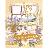 Simple Vintage Lavender Fields Simple Cards Card Kit - Postage as per Actual