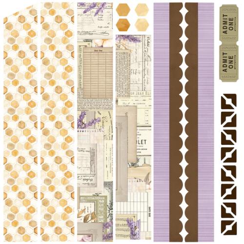 Simple Vintage Lavender Fields Simple Pages Page Kit - Postage as per Actual