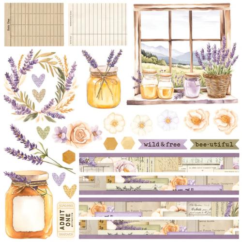 Simple Vintage Lavender Fields Simple Pages Page Kit - Postage as per Actual