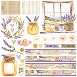 Simple Vintage Lavender Fields Simple Pages Page Kit - Postage as per Actual
