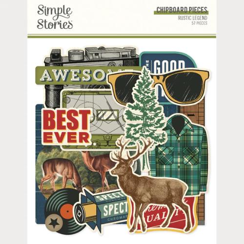 Simple Stories Rustic Legend Chipboard Pieces