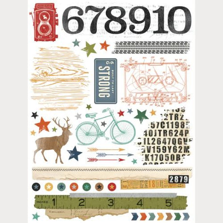 Simple Stories Rustic Legend Rub Ons