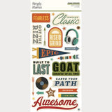 Simple Stories Rustic Legend Foam Stickers - Postage as per Actual