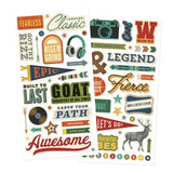 Simple Stories Rustic Legend Foam Stickers - Postage as per Actual