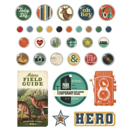 Simple Stories Rustic Legend Decorative Brads