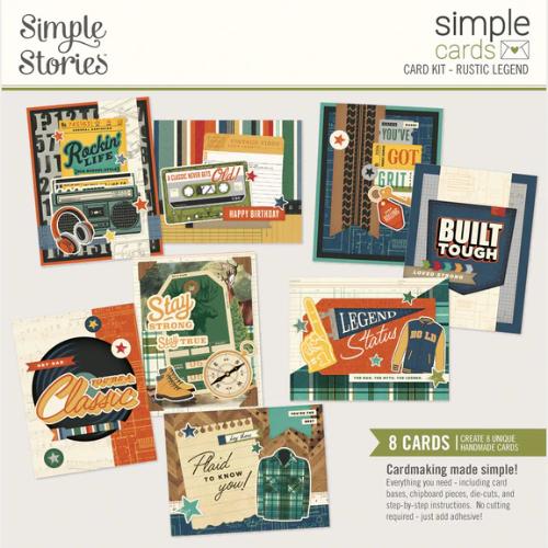 Simple Stories Rustic Legend Simple Cards Card Kit - Postage as per Actual
