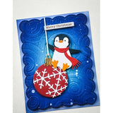 Memory Box - Merry Christmas Foil Greetings White Tabs