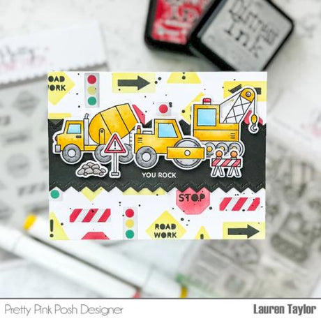 Pretty Pink Posh - Construction Additions Stamp Set