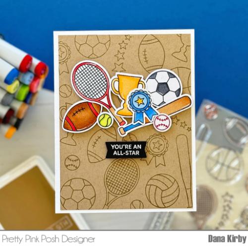 Pretty Pink Posh - Sports Stamp Set