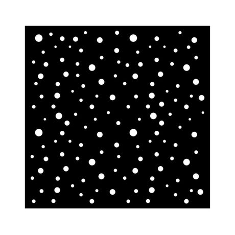 Stamperia Classic Christmas Thick Stencil 18x18cm Dots Pattern (K)