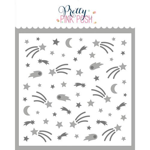 Pretty Pink Posh - Layered Shooting Stars Stencils (2 Pack)