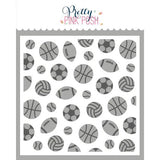 Pretty Pink Posh - Layered Sports Balls Stencils (2 Pack)