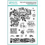 Gina K Designs - Clear Stamps- Holiday Tapestry