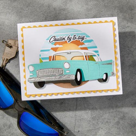 Spellbinders - Scenic Drive Stencil from the Classic Road Legends Collection by Mindy Eggen