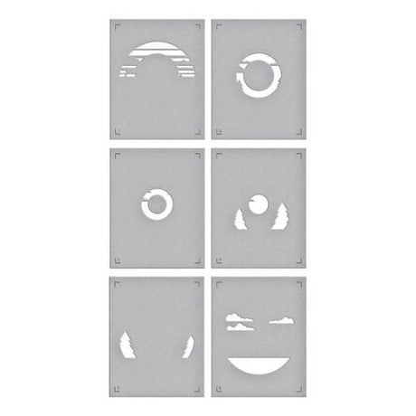 Spellbinders - Scenic Drive Stencil from the Classic Road Legends Collection by Mindy Eggen