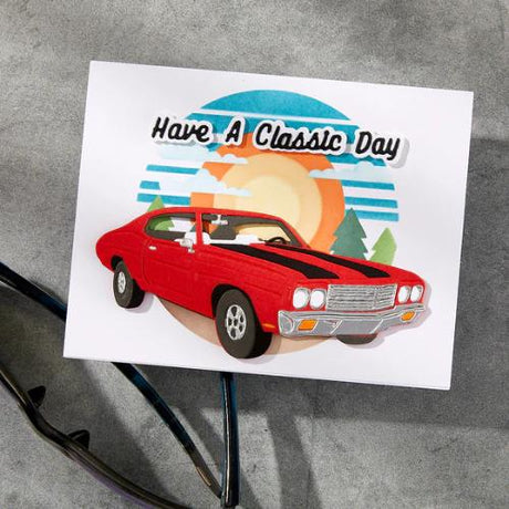 Spellbinders - Scenic Drive Stencil from the Classic Road Legends Collection by Mindy Eggen