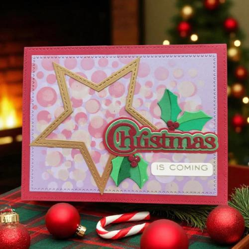 Spellbinders - Lots of Circles Stencils from the All About Christmas Collection by Lisa Horton