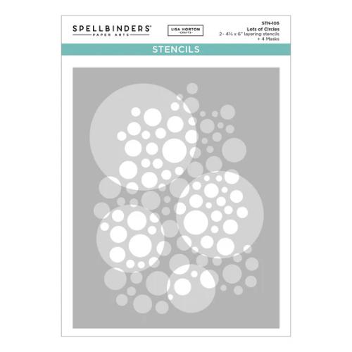 Spellbinders - Lots of Circles Stencils from the All About Christmas Collection by Lisa Horton