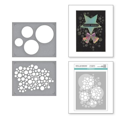 Spellbinders - Lots of Circles Stencils from the All About Christmas Collection by Lisa Horton