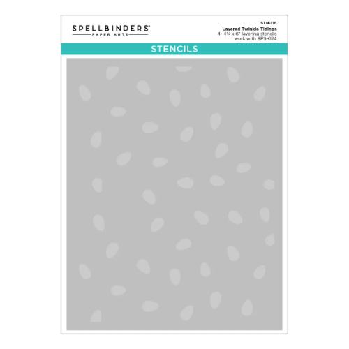 Spellbinders - Twinkle Tidings Press Plate, Die and Stencil Set - BetterPress Society October 2025