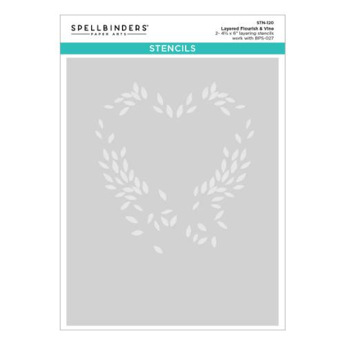 Spellbinders - Flourish & Vine Press Plate & Die Set