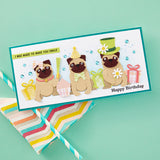 Spellbinders - Cats and Pugs Sentiments Clear Stamp Set