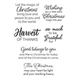 Spellbinders - Nichol's Needlework Sentiments Clear Stamp Set