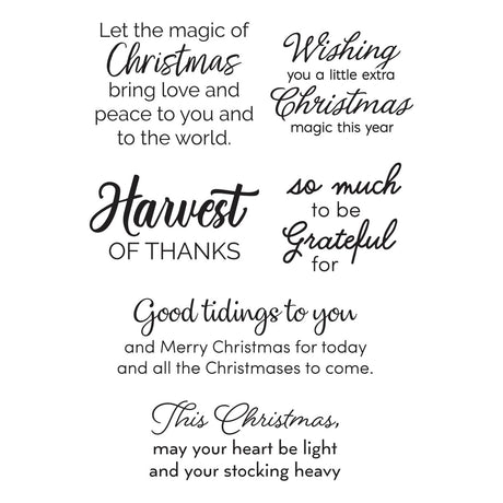 Spellbinders - Nichol's Needlework Sentiments Clear Stamp Set