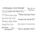 Spellbinders Sugared Expressions Clear Stamp Set by Tina Smith