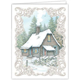 Creatief Art Christmas Cabin Card Kit (SWK85-0125)
