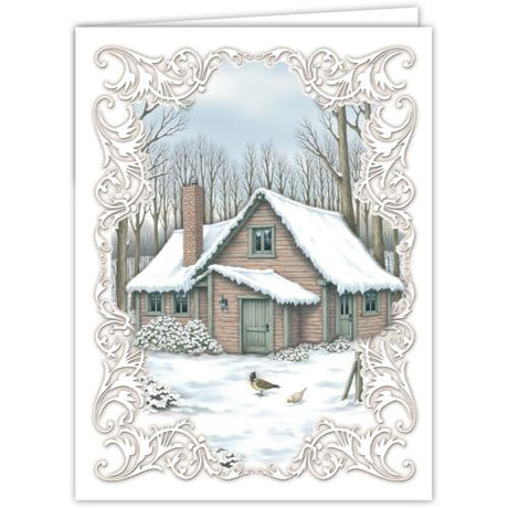 Creatief Art Christmas Cabin Card Kit (SWK85-0125)