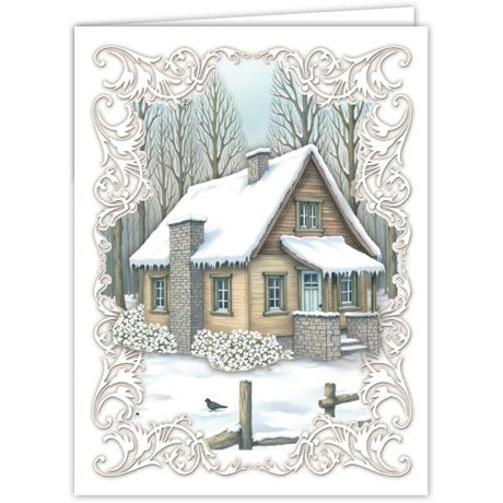 Creatief Art Christmas Cabin Card Kit (SWK85-0125)