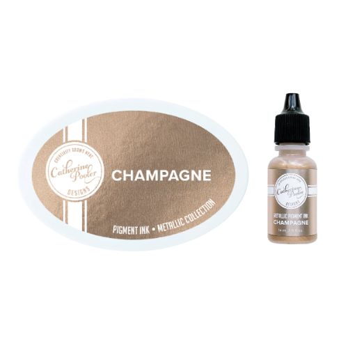 Catherine Pooler - Champagne Metallic Pigment Ink Pad & Refill