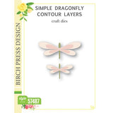 Birch Press - Simple Dragonfly Contour Layers