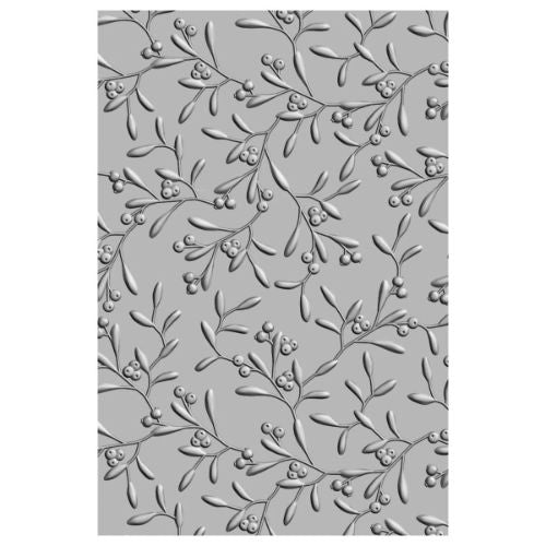 Sizzix - 3-D Textured Impressions Embossing Folder - Delicate Mistletoe by Kath Breen