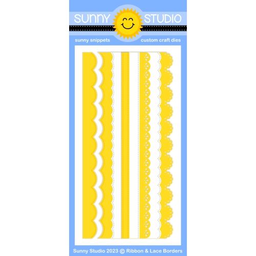 Sunny Studios - Ribbon & Lace Border Dies